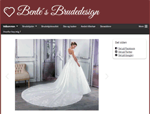 Tablet Screenshot of bentes-brudedesign.dk